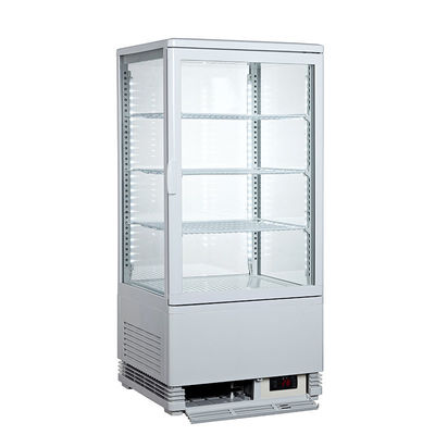 Commercial Four Side Table Top Glass Door Display Freezer