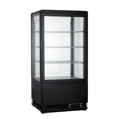 Commercial Four Side Table Top Glass Door Display Freezer