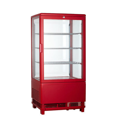 Commercial Four Side Table Top Glass Door Display Freezer