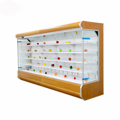 Refrigeratore aperto di Multideck della frutta del supermercato raffreddato aria